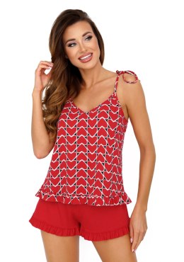 Piżama Damska Model Love 1/2 Red - Donna - 40