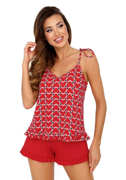 Piżama Damska Model Love 1/2 Red - Donna - 40 Piżama Damska Model Love 1/2 Red - Donna - 40
