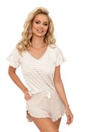 Piżama Damska Model Marina 1/2 Beige - Donna - 44 Piżama Damska Model Marina 1/2 Beige - Donna - 44