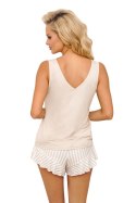 Piżama Damska Model Marina 1/2 Top Beige - Donna - 38