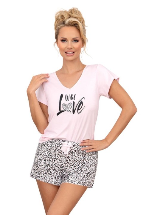 Piżama Damska Model Pantera 1/2 Pink - Donna - 36