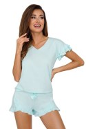 Piżama Damska Model Pastella 1/2 Pistacja - Donna - 42