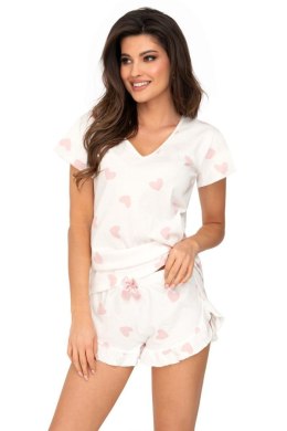 Piżama Damska Model Sweet 1/2 Ecru - Donna - 42