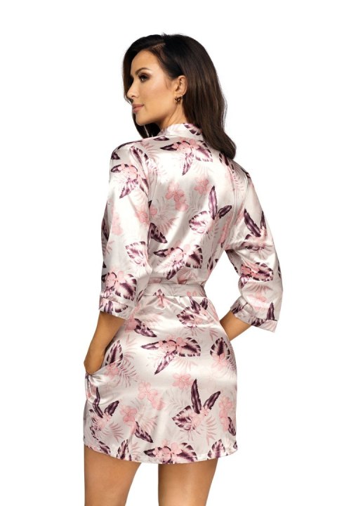 Szlafrok Damski Model Katie 03 Perła/Pink - Donna - XL Szlafrok Damski Model Katie 03 Perła/Pink - Donna - XL
