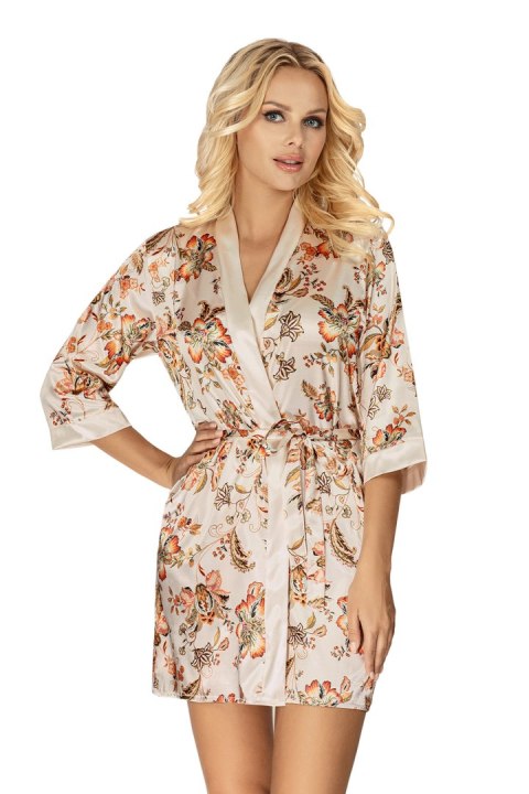 Szlafrok Damski Model Paris Light Beige - Donna - 40