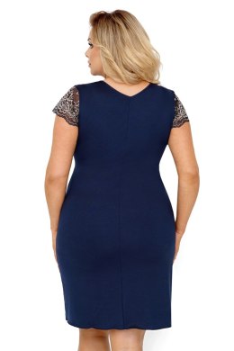 Koszulka nocna Koszulka Model Greta Plus Dark Blue - Donna - 48