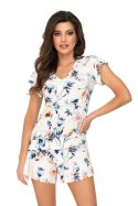 Piżama Damska Model Astrid 1/2 Ecru - Donna - 38