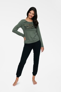Piżama Damska Model Holo 40096-87X Green/Black - Henderson - XXL