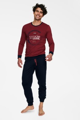 Piżama Męska Model Bolt 40033-33X Red Melange/Black - Henderson - XXL