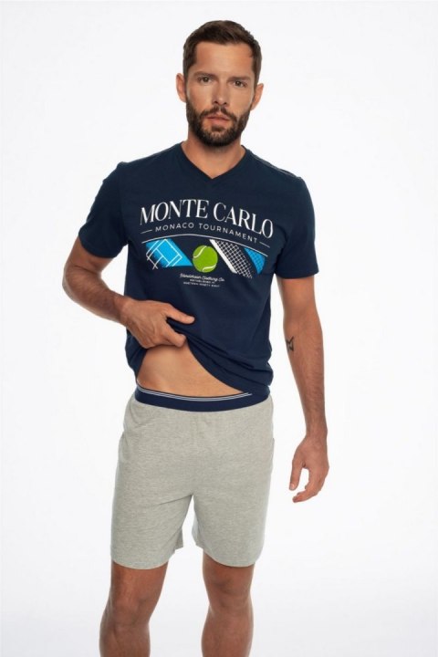 Piżama Męska Model Court 41281-59X Navy/Grey - Henderson - M Piżama Męska Model Court 41281-59X Navy/Grey - Henderson - M