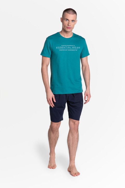 Piżama Męska Model Deal 38880-77X Green/Navy - Henderson - XL