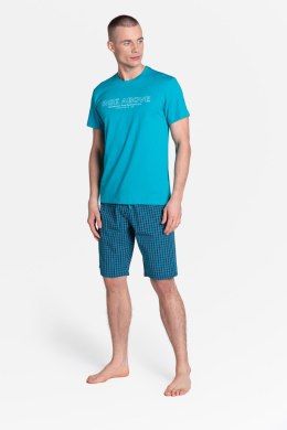Piżama Męska Model Dojo 38883-69X Turkus - Henderson - XL