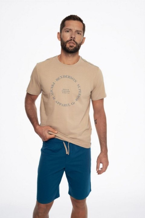 Piżama Męska Model Earth 41292-84X Beige/Blue - Henderson - XXL