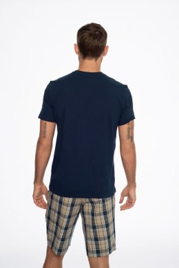 Piżama Męśka Model Ethos 41294-59X Navy/Beige - Henderson - M