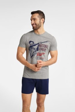 Piżama Męska Model Flair 40676-09X Melange/Navy - Henderson - M