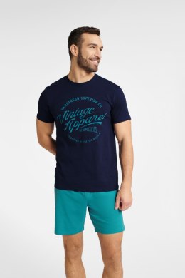 Piżama Męska Model Friend 40678-59X Navy/Green - Henderson - M