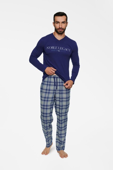 Piżama Męska Model Town 40074-59X Navy/Grey - Henderson - XXL