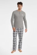 Piżama Męska Model Usher 40946-90X Grey Melange - Henderson - XL