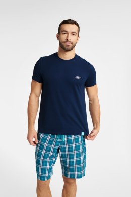 Piżama Męska Model Weston 40663-59X Navy - Henderson - L