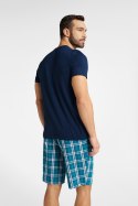 Piżama Męska Model Weston 40663-59X Navy - Henderson - XL