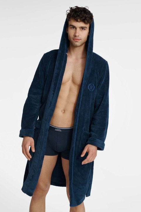 Szlafrok Damski Model Until 40981-59X Navy - Henderson - XXL Szlafrok Damski Model Until 40981-59X Navy - Henderson - XXL