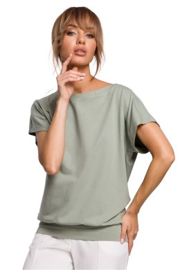 Bluzka Model MOE498 Pistacja - Moe - L