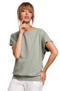 Bluzka Model MOE498 Pistacja - Moe - s Bluzka Model MOE498 Pistacja - Moe - s
