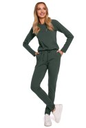 Kombinezon Damski Model MOE583 Militare Green - Moe - M Kombinezon Damski Model MOE583 Militare Green - Moe - M
