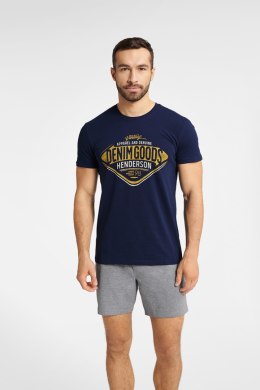 Piżama Męska Model Fact 40673-59X Navy Melange - Henderson - M