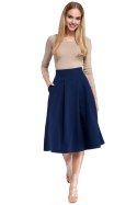 Spódnica Model MOE302 Navy - Moe - s Spódnica Model MOE302 Navy - Moe - s