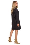 Sukienka Model MOE635 Grafit - Moe - S/M Sukienka Model MOE635 Grafit - Moe - S/M