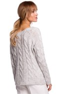 Sweter Damski Model MOE511 Grey - Moe - L/XL Sweter Damski Model MOE511 Grey - Moe - L/XL