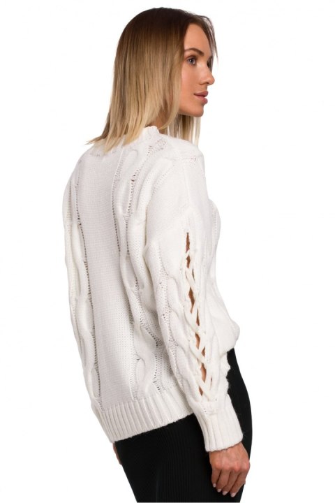 Sweter Damski Model MOE539 Ecru - Moe - S/M Sweter Damski Model MOE539 Ecru - Moe - S/M