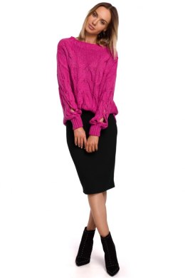 Sweter Damski Model MOE539 Fuksja - Moe - L/XL