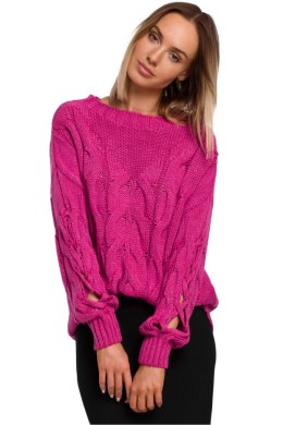 Sweter Damski Model MOE539 Fuksja - Moe - S/M