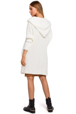 Sweter Kardigan Model MOE475 Ecru - Moe - uniwersalny