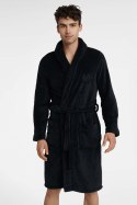 Szlafrok Męski Model Untimes 41198-99X Black - Henderson - XXL Szlafrok Męski Model Untimes 41198-99X Black - Henderson - XXL
