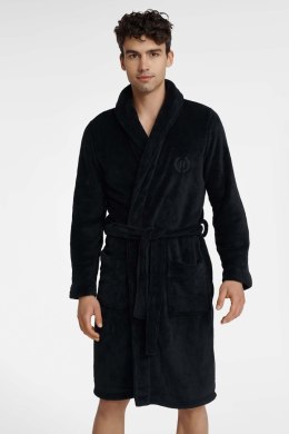 Szlafrok Męski Model Untimes 41198-99X Black - Henderson - XXL
