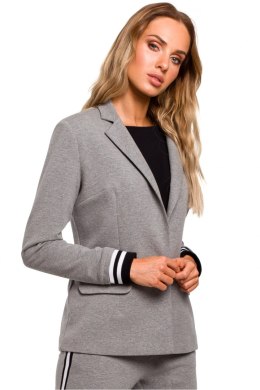 Żakiet Model MOE459 Grey - Moe - M