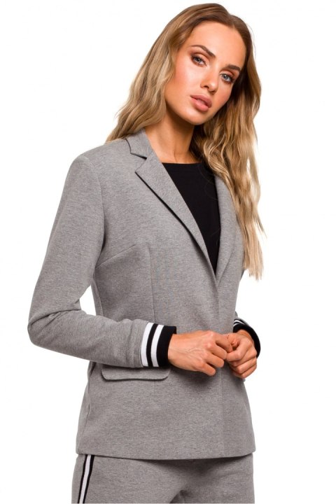 Żakiet Model MOE459 Grey - Moe - s Żakiet Model MOE459 Grey - Moe - s