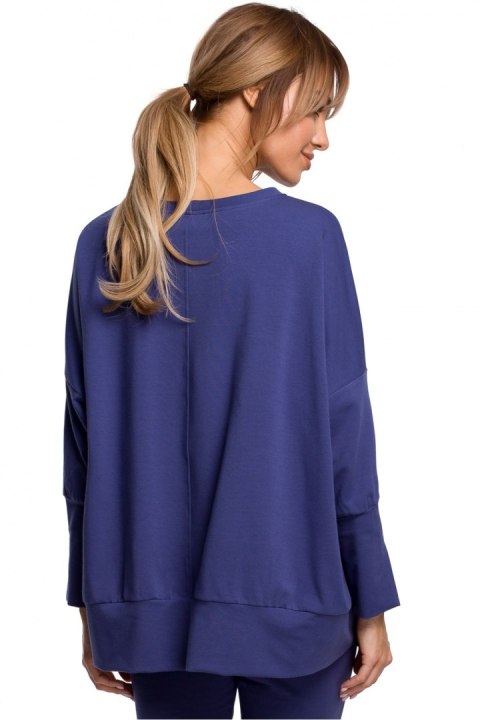 Bluza Damska Model MOE491 Indygo - Moe - 2XL/3XL Bluza Damska Model MOE491 Indygo - Moe - 2XL/3XL