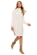 Sukienka Model MOE635 Beige - Moe - S/M Sukienka Model MOE635 Beige - Moe - S/M