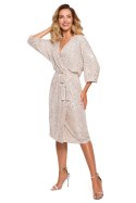 Sukienka Model MOE653 Szampan - Moe - XXL