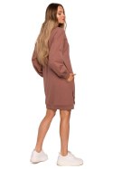 Sukienka Model MOE676 Chocolate - Moe - XXL Sukienka Model MOE676 Chocolate - Moe - XXL