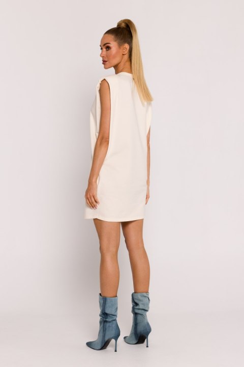 Sukienka Model MOE789 Śmietana - Moe - XXL Sukienka Model MOE789 Śmietana - Moe - XXL