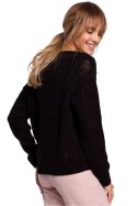 Sweter Damski Model MOE510 Black - Moe - L/XL Sweter Damski Model MOE510 Black - Moe - L/XL