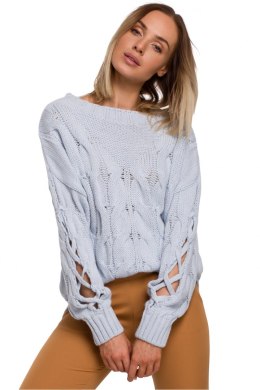 Sweter Damski Model MOE539 Sky Blue - Moe - S/M