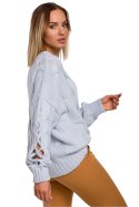 Sweter Damski Model MOE539 Sky Blue - Moe - S/M Sweter Damski Model MOE539 Sky Blue - Moe - S/M