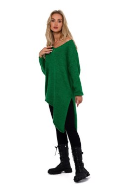 Sweter Damski Model MOE769 Green - Moe - uniwersalny