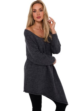 Sweter Damski Model MOE769 Grey - Moe - uniwersalny